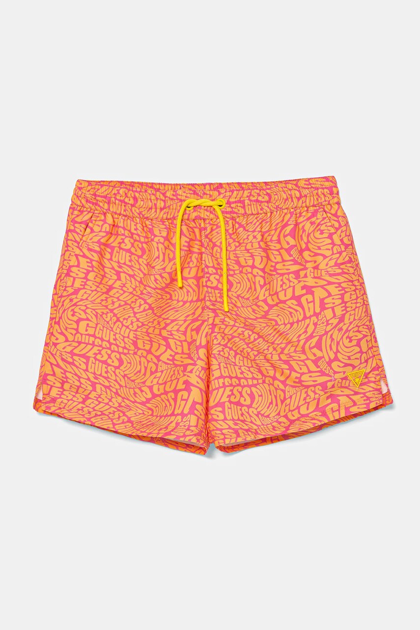Levně Dětské plavkové šortky Guess oranžová barva, L5GZ01 WG2D2