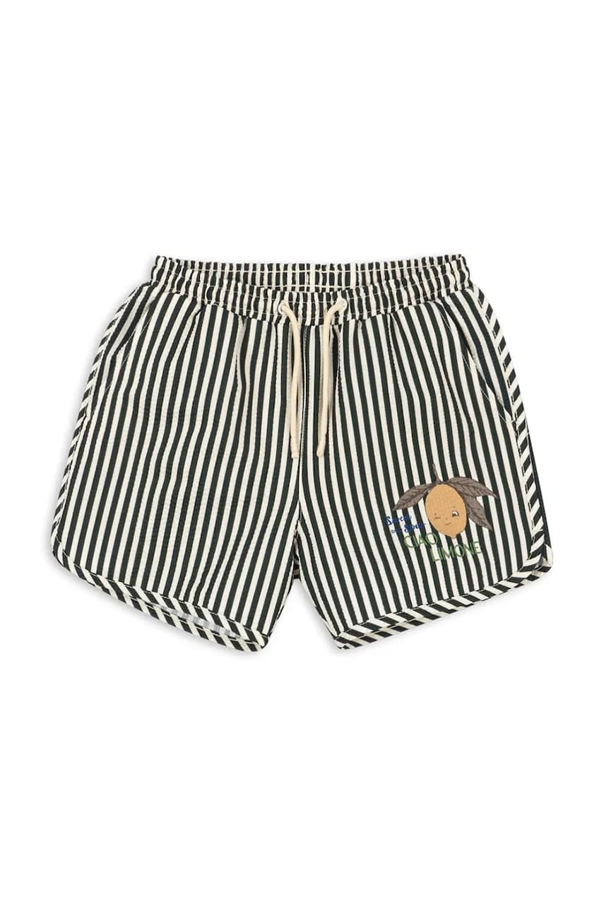 Konges Sløjd pantaloni scurti de baie copii SEER ASNOU SWIMSHORT GRS culoarea negru, KS102498 Konges Sløjd pantaloni scurti de baie copii SEER ASNOU SWIMSHORT GRS culoarea negru, KS102498