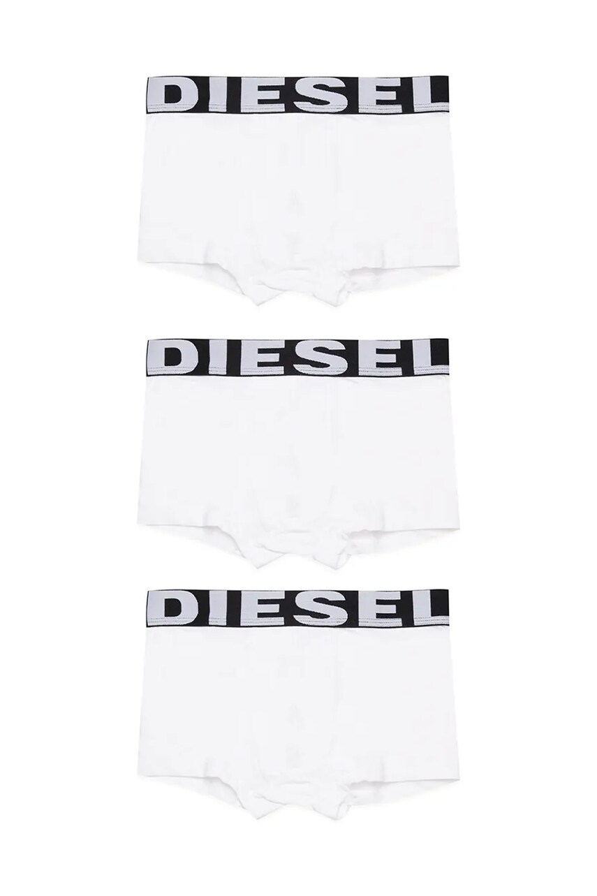 Diesel boxeri copii UMBX-UPARRYTHREEPACK-DSL UND SHORT 3-pack culoarea alb, J01911
