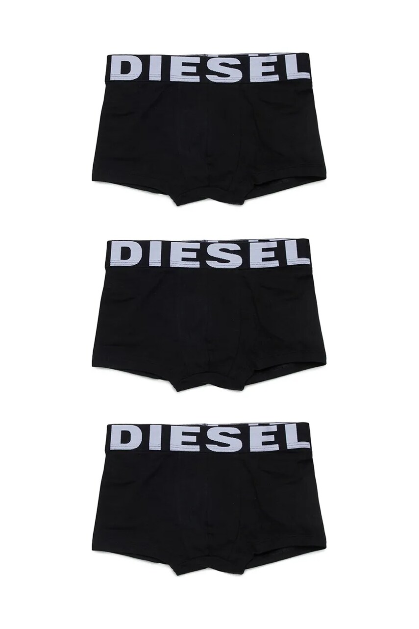 Diesel boxeri copii UMBX-UPARRYTHREEPACK-DSL UND SHORT 3-pack culoarea negru, J01911