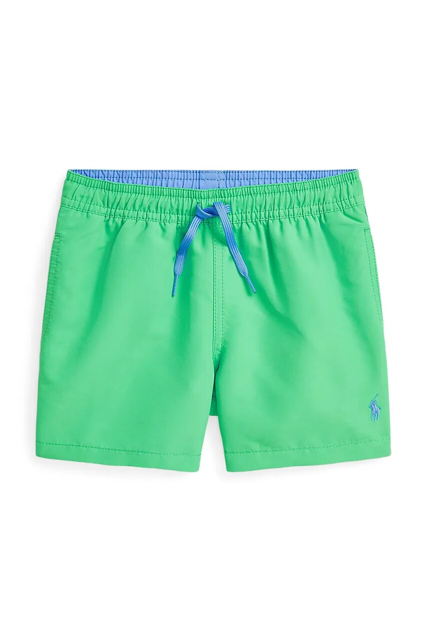 Levně Dětské plavkové šortky Polo Ralph Lauren zelená barva, 322957810007