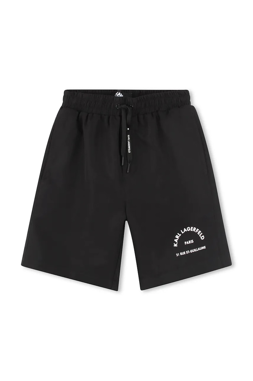 Karl Lagerfeld pantaloni scurti de baie culoarea negru, Z30411 Karl Lagerfeld pantaloni scurti de baie culoarea negru, Z30411
