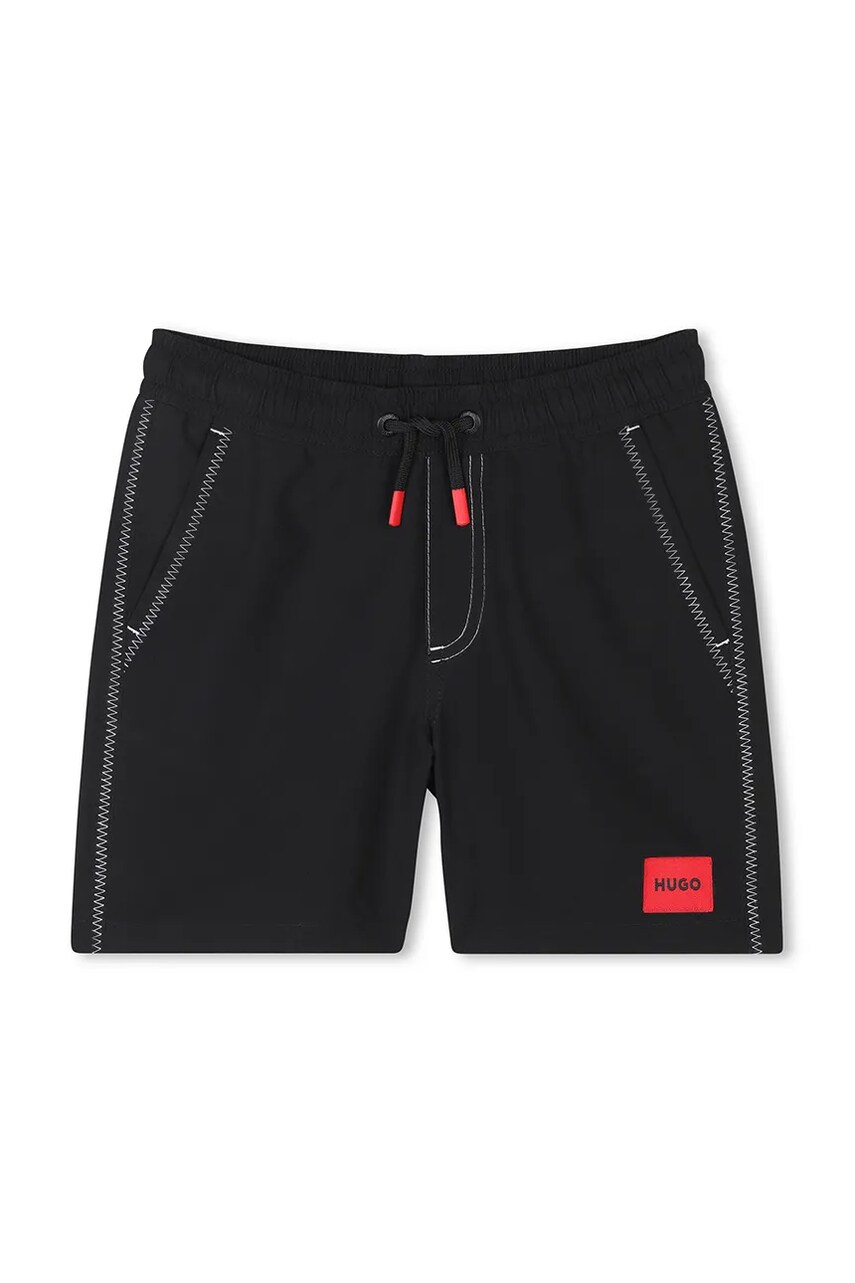 HUGO costum de baie copii culoarea negru, G00331