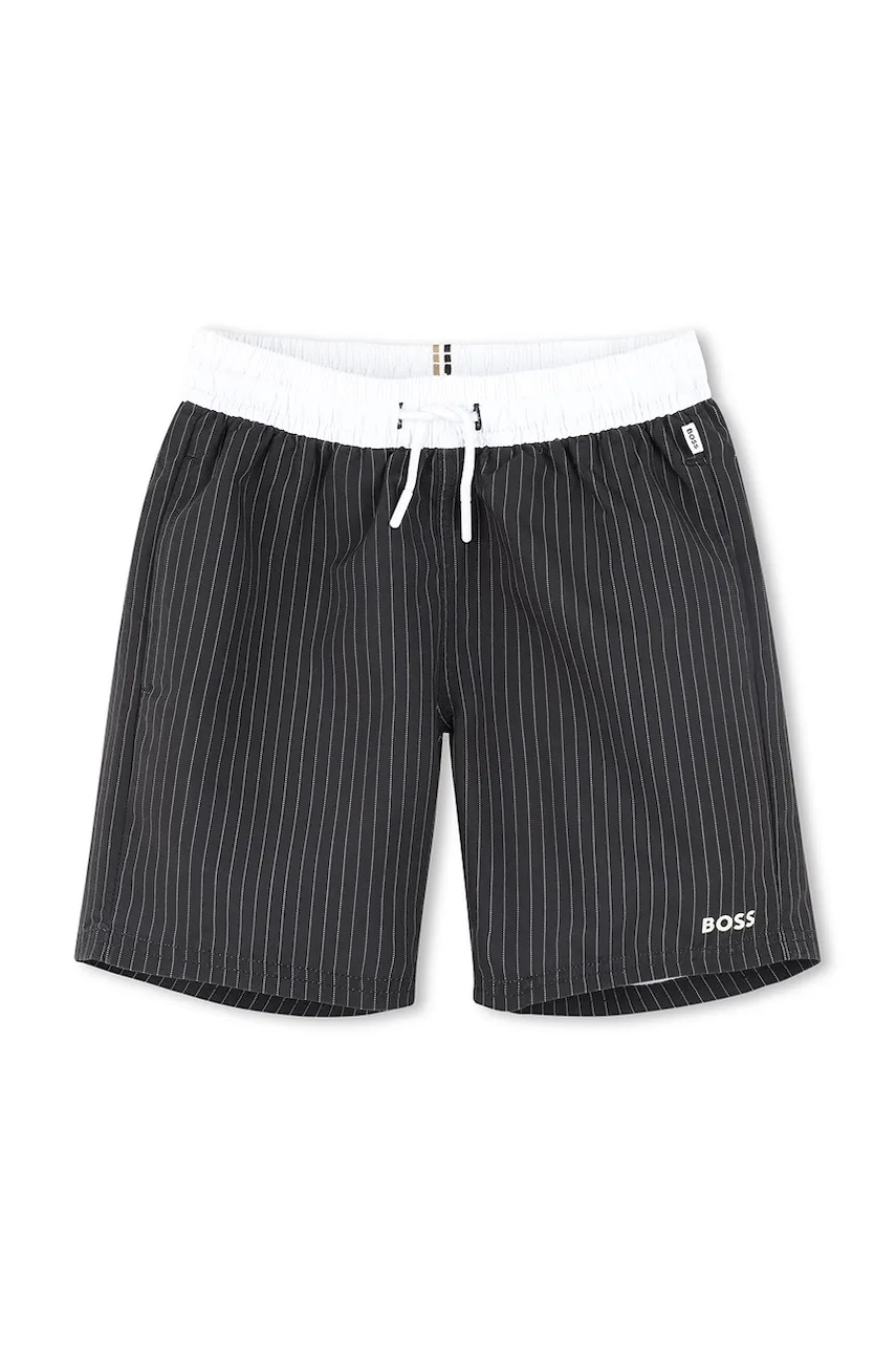 BOSS pantaloni scurti de baie copii culoarea negru, J51970 BOSS pantaloni scurti de baie copii culoarea negru, J51970