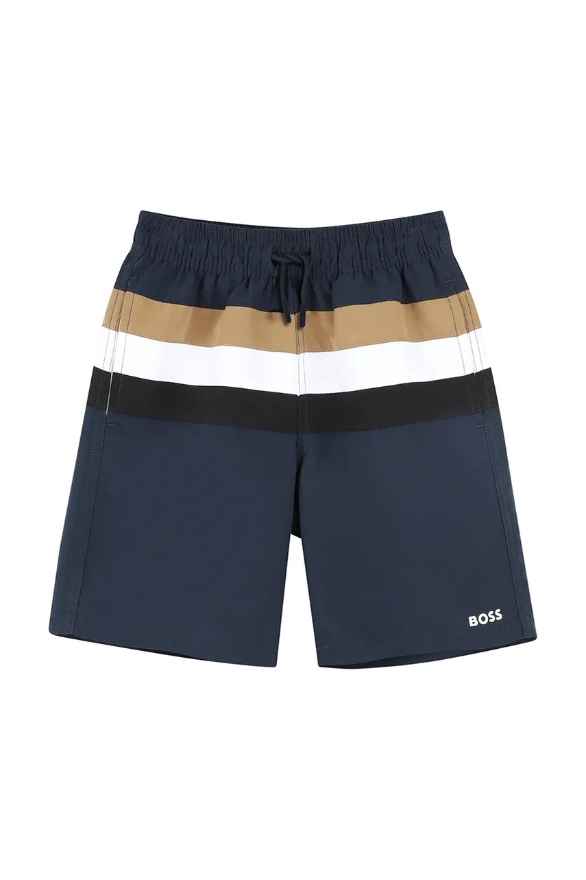 BOSS pantaloni scurti de baie copii culoarea albastru marin, J51975