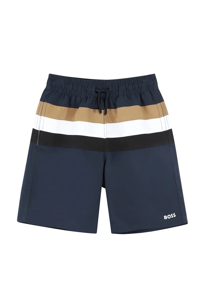 BOSS pantaloni scurti de baie copii culoarea albastru marin, J51975