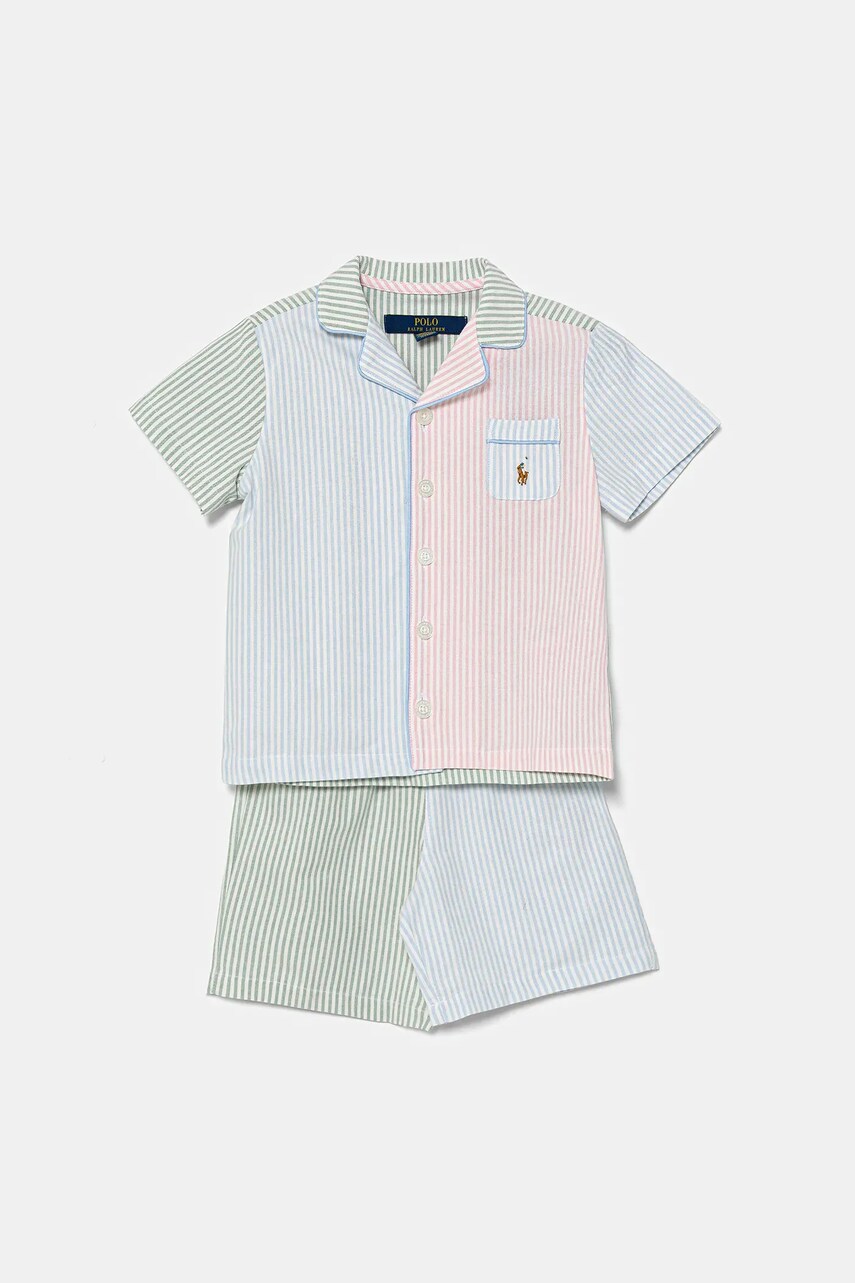 Levně Dětské bavlněné pyžamo Polo Ralph Lauren modrá barva, 8P0221