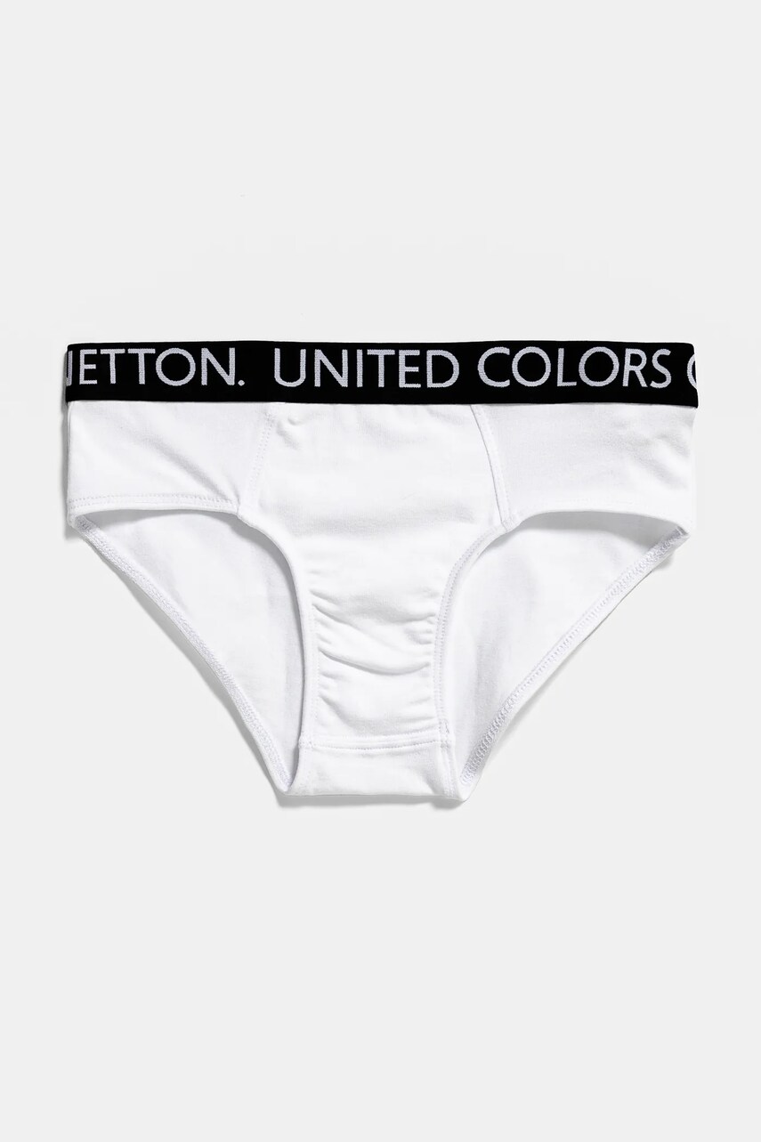 United Colors of Benetton slip copii 2-pack culoarea alb, 3OP80S484