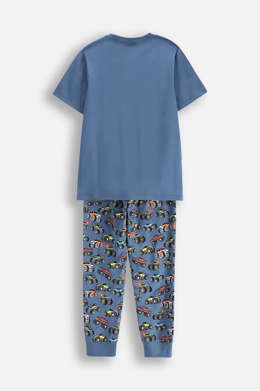 Детская хлопковая пижама Coccodrillo цвет зелёный узор PYJAMAS