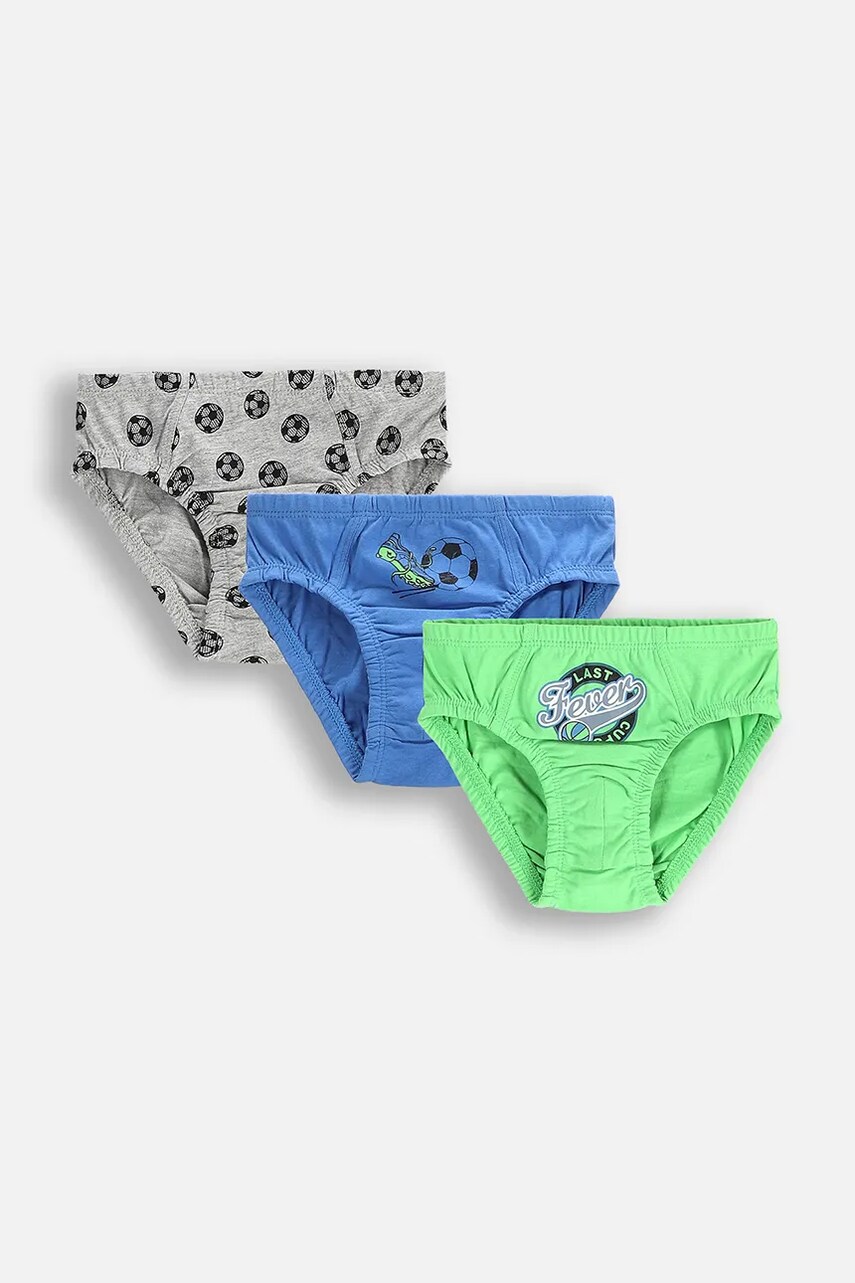 Coccodrillo slip copii 3-pack culoarea gri, PANTS