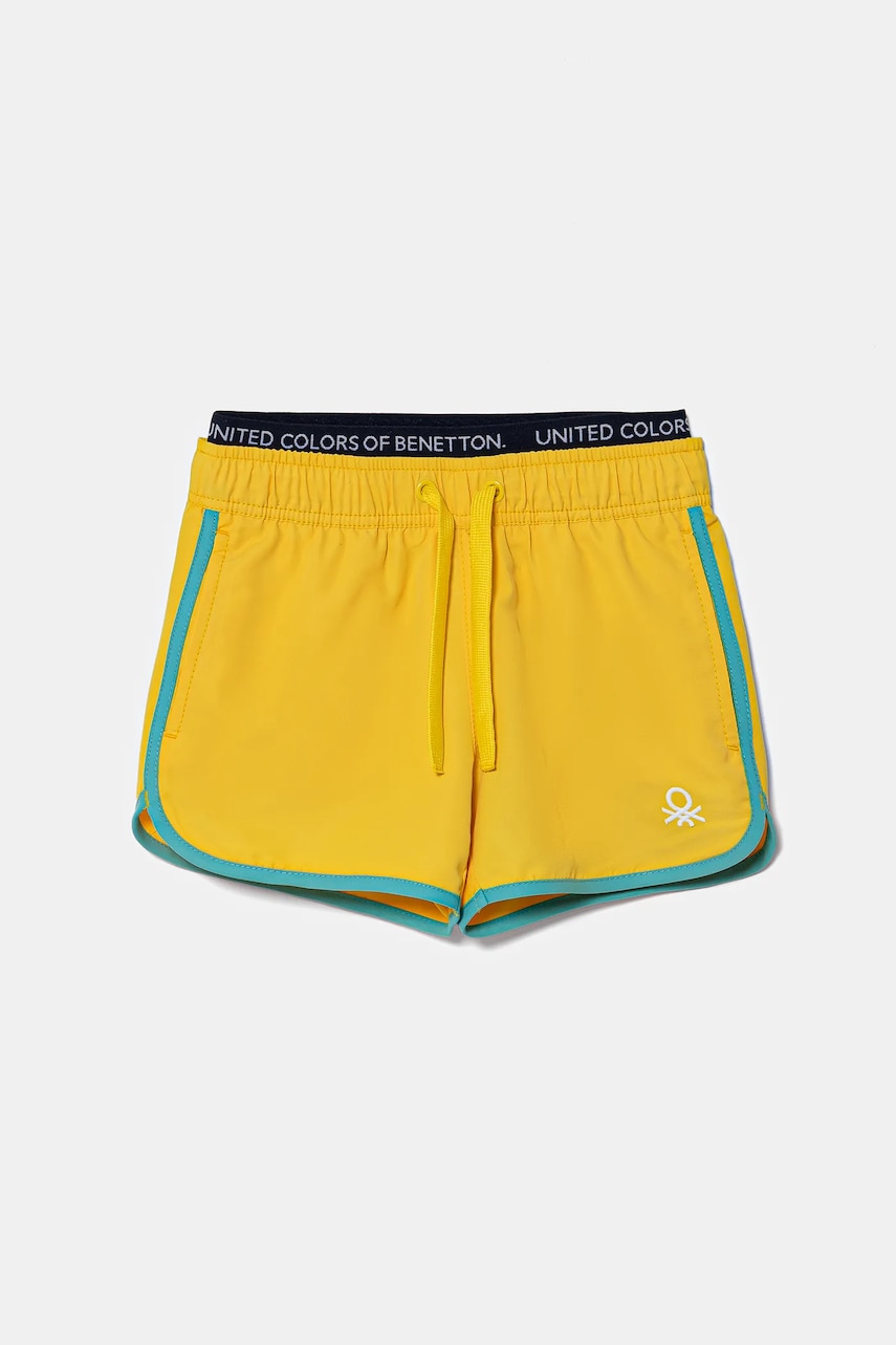 United Colors of Benetton pantaloni scurți de baie copii culoarea galben, 5JD00X00R