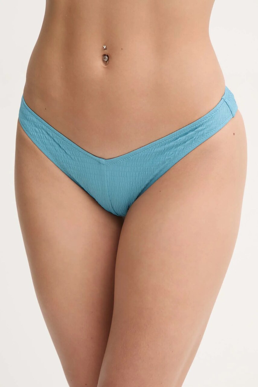 Levně Plavkové kalhotky Calvin Klein modrá barva, KW0KW02729