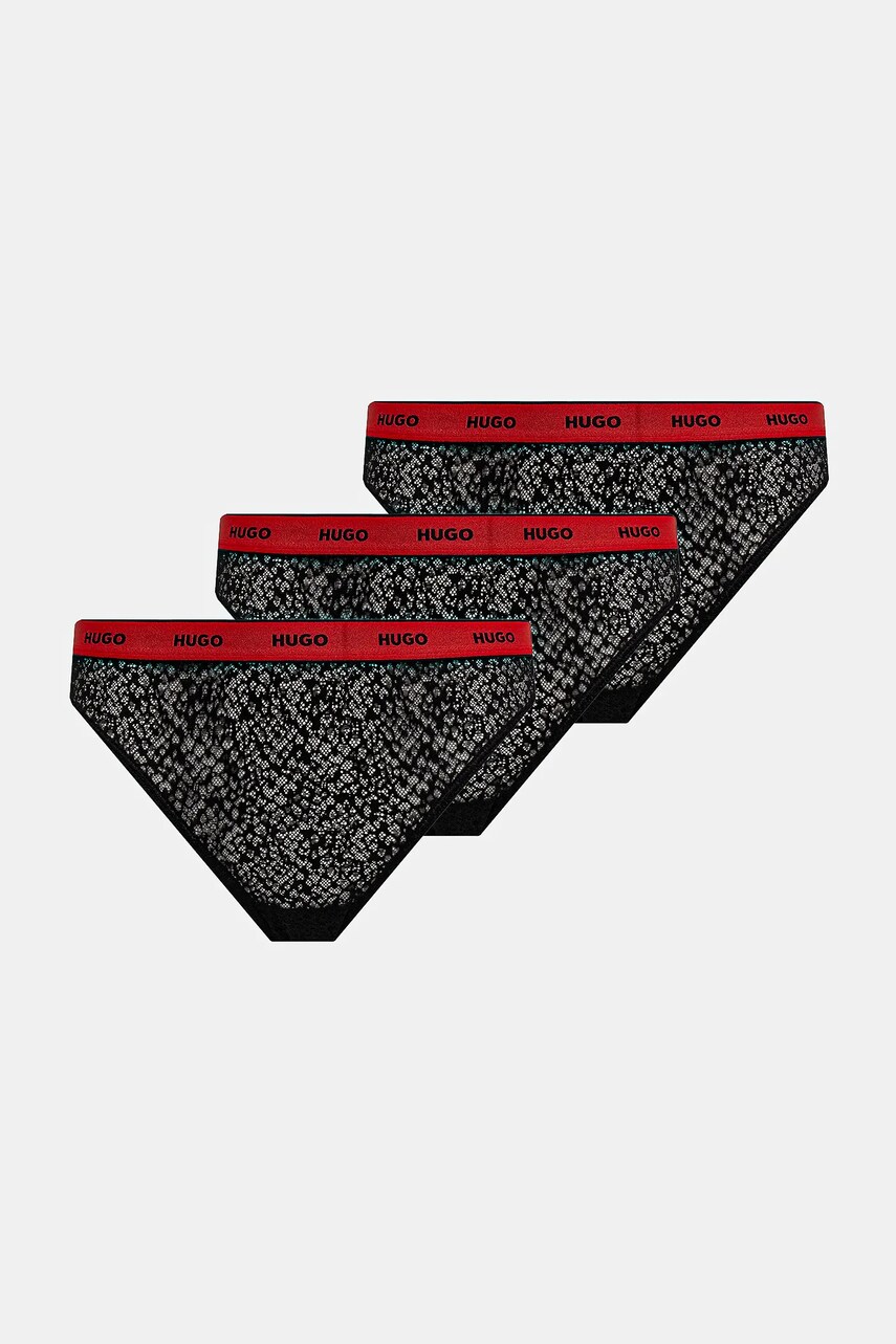 HUGO chiloti 3-pack culoarea negru, 50535254