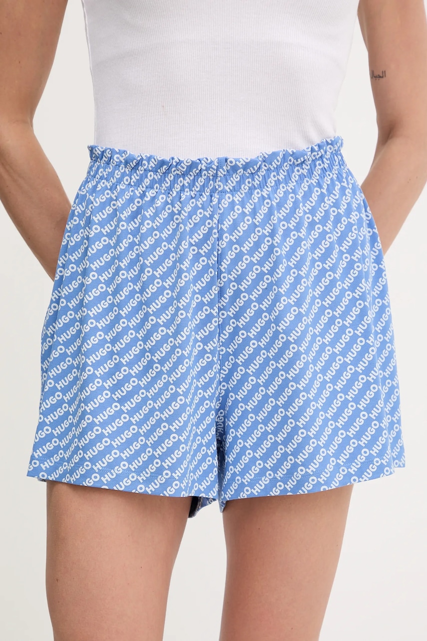 HUGO pantaloni scurți de pijama NIKKA_SHORTS culoarea negru, 50534304