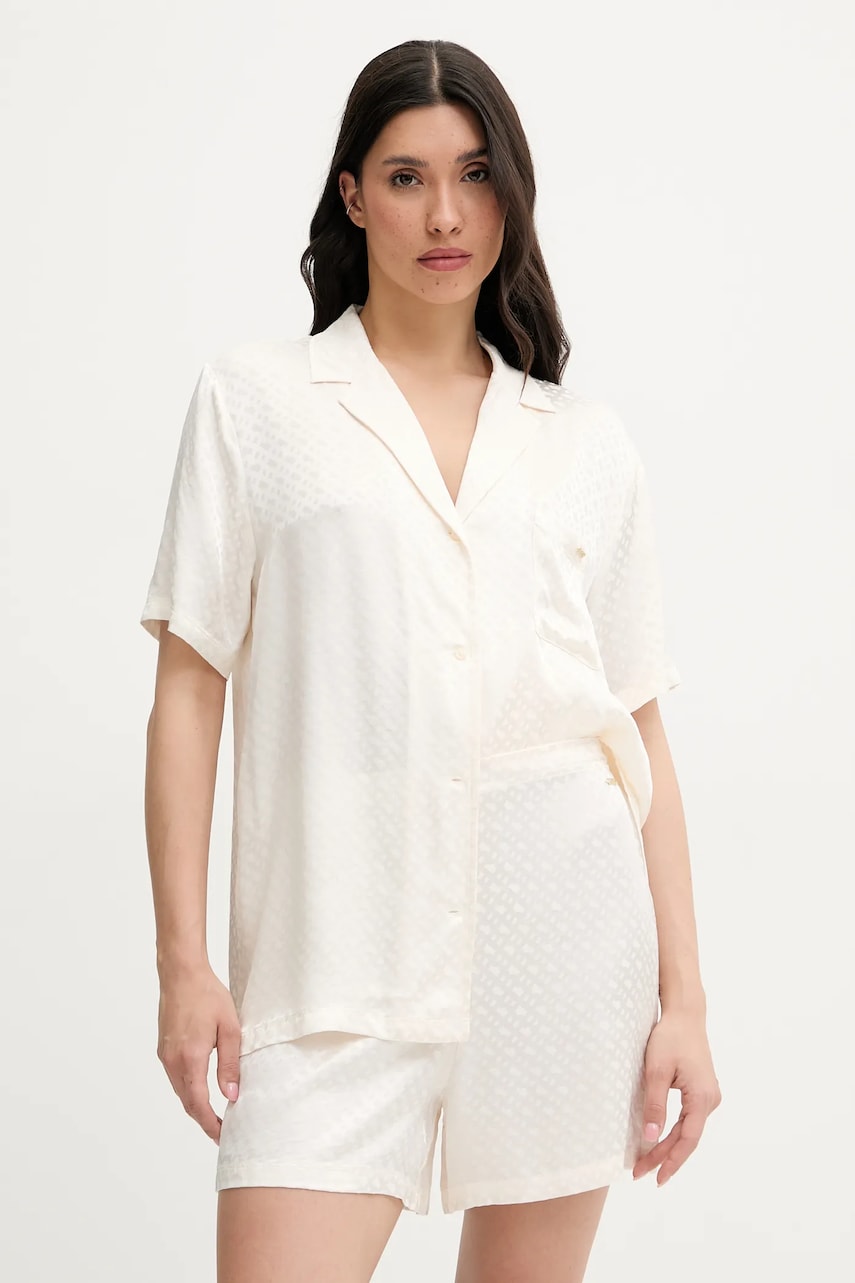 BOSS pijama femei, culoarea alb, 50535750 BOSS pijama femei, culoarea alb, 50535750