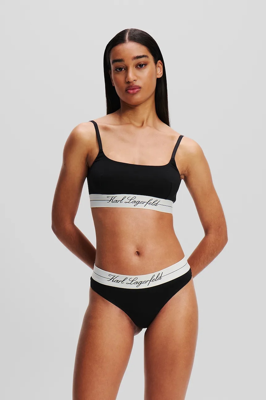 Karl Lagerfeld tanga HOTEL KARL culoarea negru, A1W47095