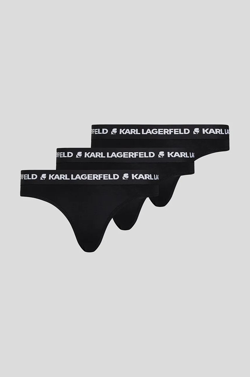 Karl Lagerfeld slip din bumbac 3-pack culoarea negru, A1W47148