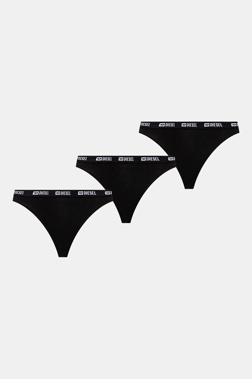 Karl Lagerfeld tanga 3-pack culoarea negru, A1W47149