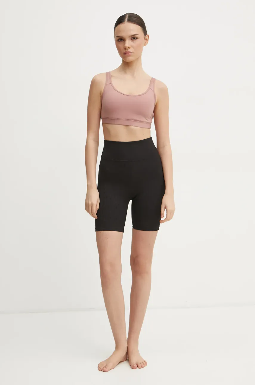 Бюстгальтер для йоги adidas Performance All Me цвет коричневый однотонный JN6876 Бюстгальтер для йоги adidas Performance All Me цвет коричневый однотонный JN6876