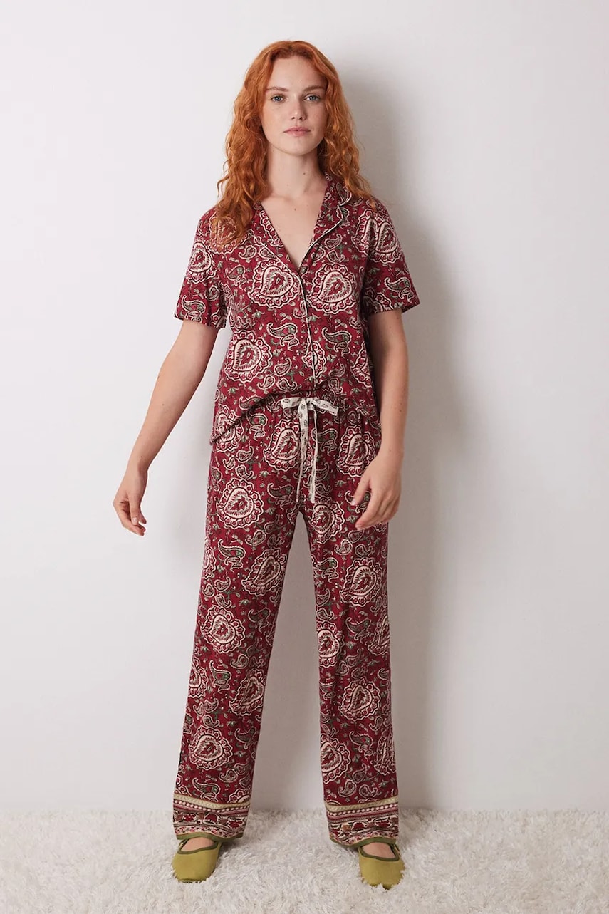 women'secret pijama MIX AND MATCH LOVE ACTUALLY femei, culoarea rosu, 4858814 women'secret pijama MIX AND MATCH LOVE ACTUALLY femei, culoarea rosu, 4858814