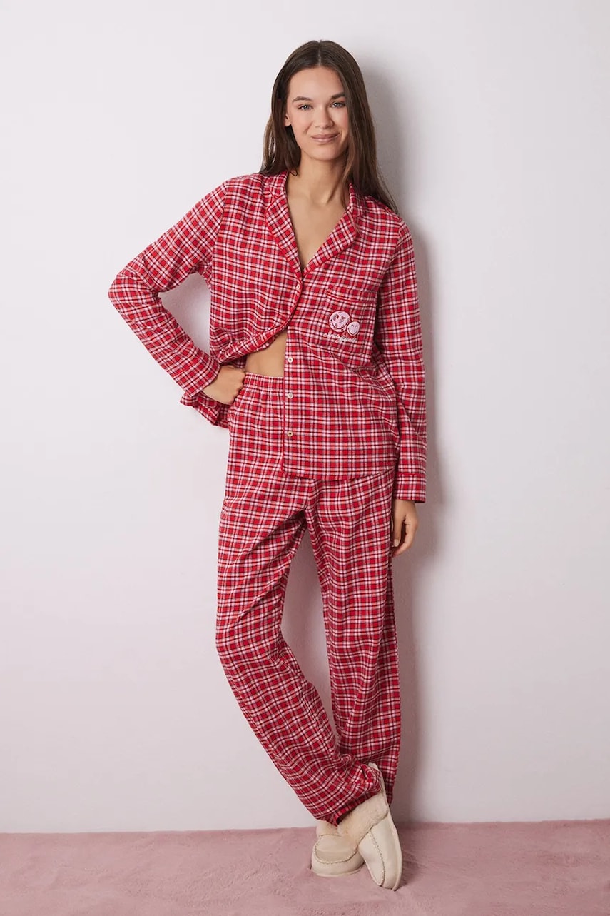 women'secret pijamale de bumbac VERY MERRY culoarea rosu, bumbac, 3138656 women'secret pijamale de bumbac VERY MERRY culoarea rosu, bumbac, 3138656