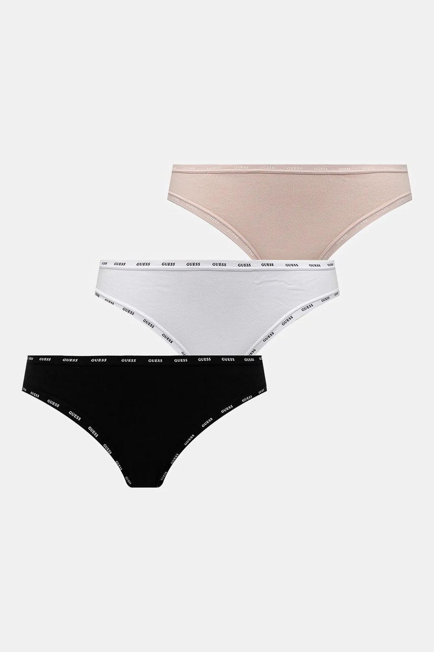 

Бикини тип бразилиана Guess (3 чифта) в бяло O5RG11 K6YW1, Бял