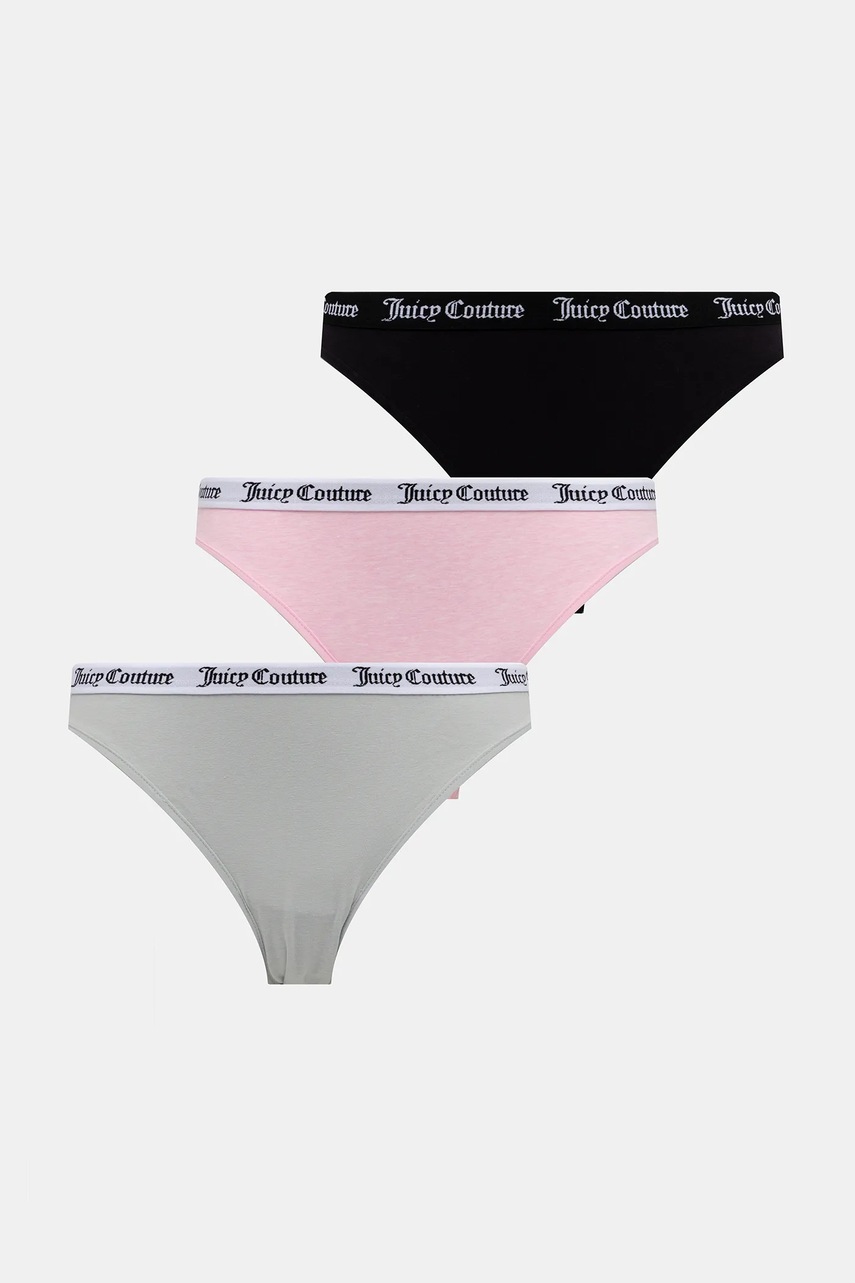 Juicy Couture chiloți DIDDY BRIEF 3PK 3-pack culoarea alb, JCLBR224572
