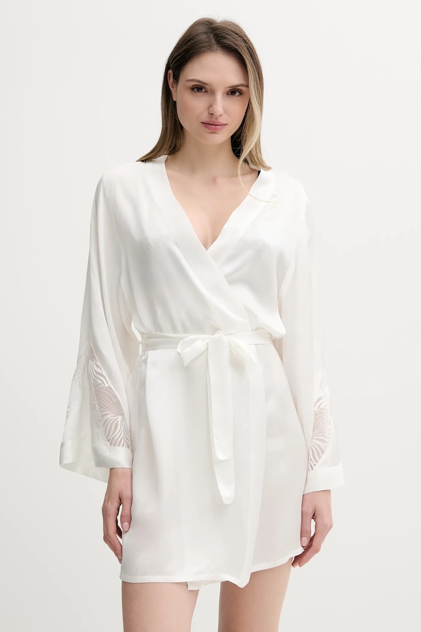 Chantelle halat culoarea alb, C17WV0