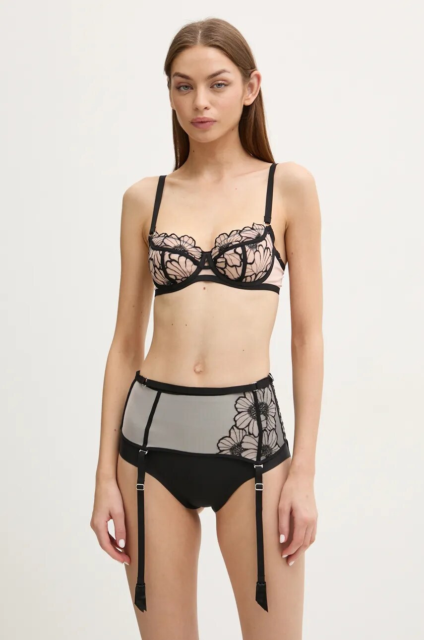 Бюстгальтер Chantelle цвет чёрный кружево узорный C22OM5 Бюстгальтер Chantelle цвет чёрный кружево узорный C22OM5
