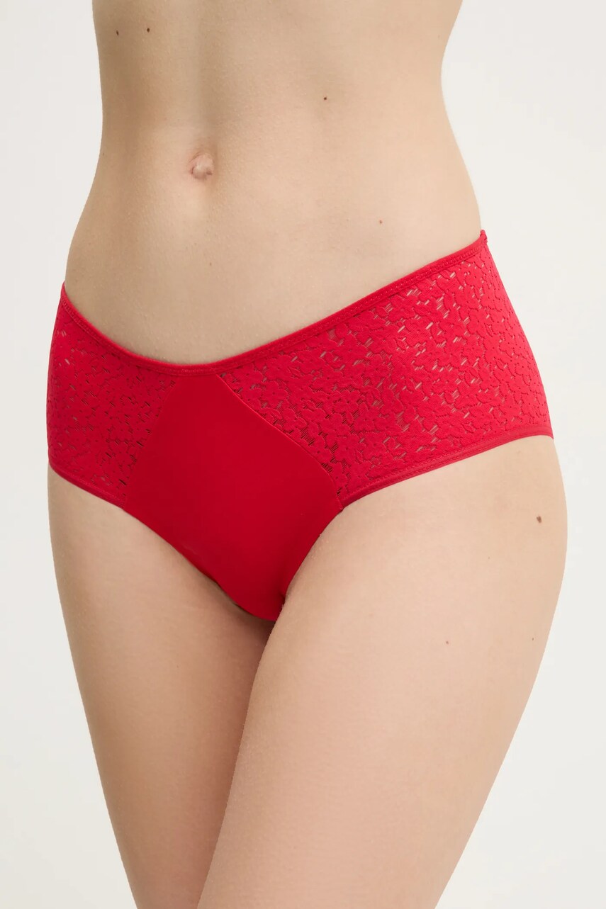 Chantelle chiloti culoarea rosu, C13F40