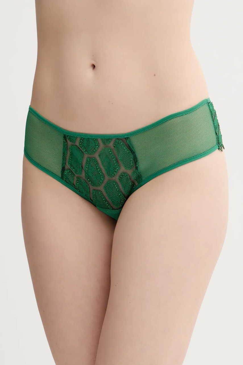 Chantelle chiloti brazilieni culoarea verde, C01LB0