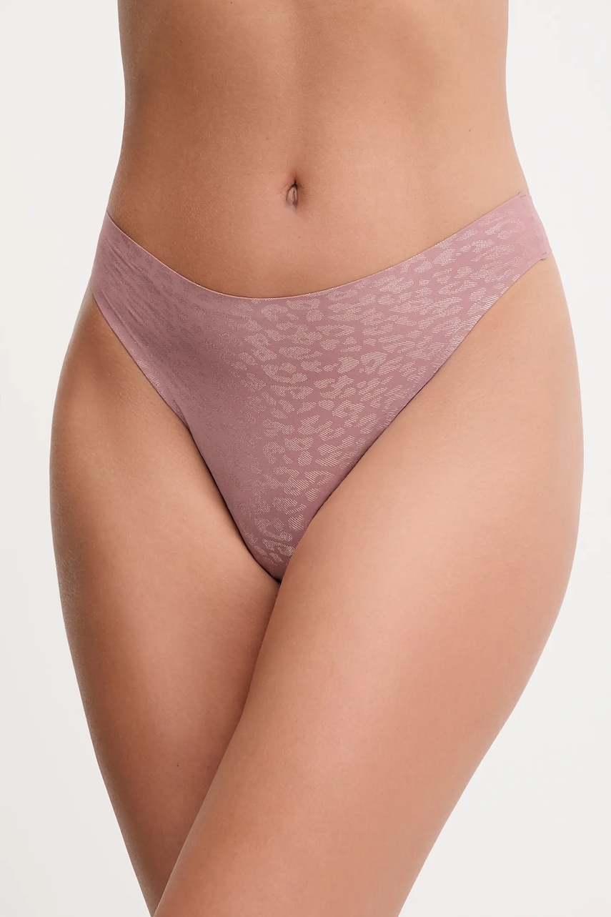 Chantelle tanga culoarea gri, C11DG9