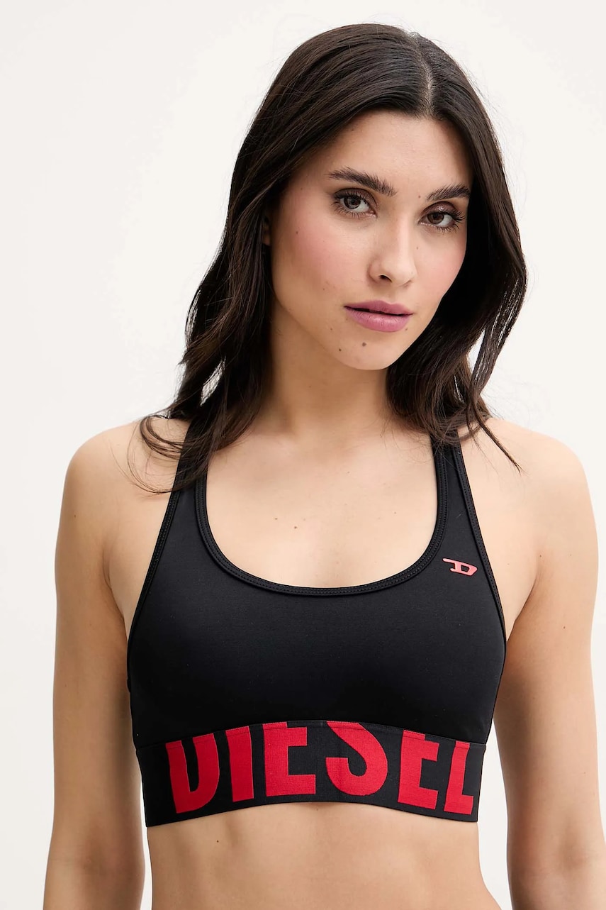 Diesel sutien de baie RACE-BRALETTE-XL-D-POP BRA culoarea negru, cupa moale, A17770.0LHBK Diesel sutien de baie RACE-BRALETTE-XL-D-POP BRA culoarea negru, cupa moale, A17770.0LHBK