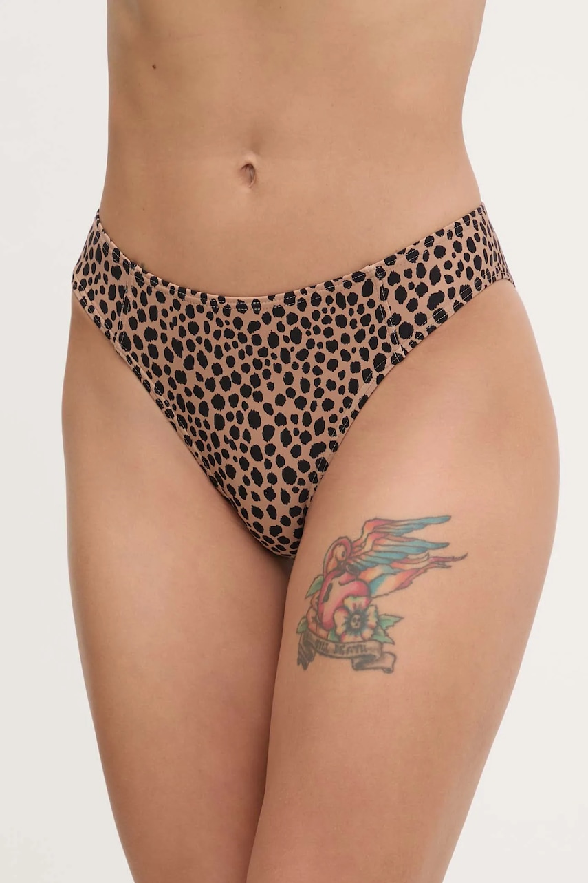 MICHAEL Michael Kors chiloți de baie culoarea maro, MM54110