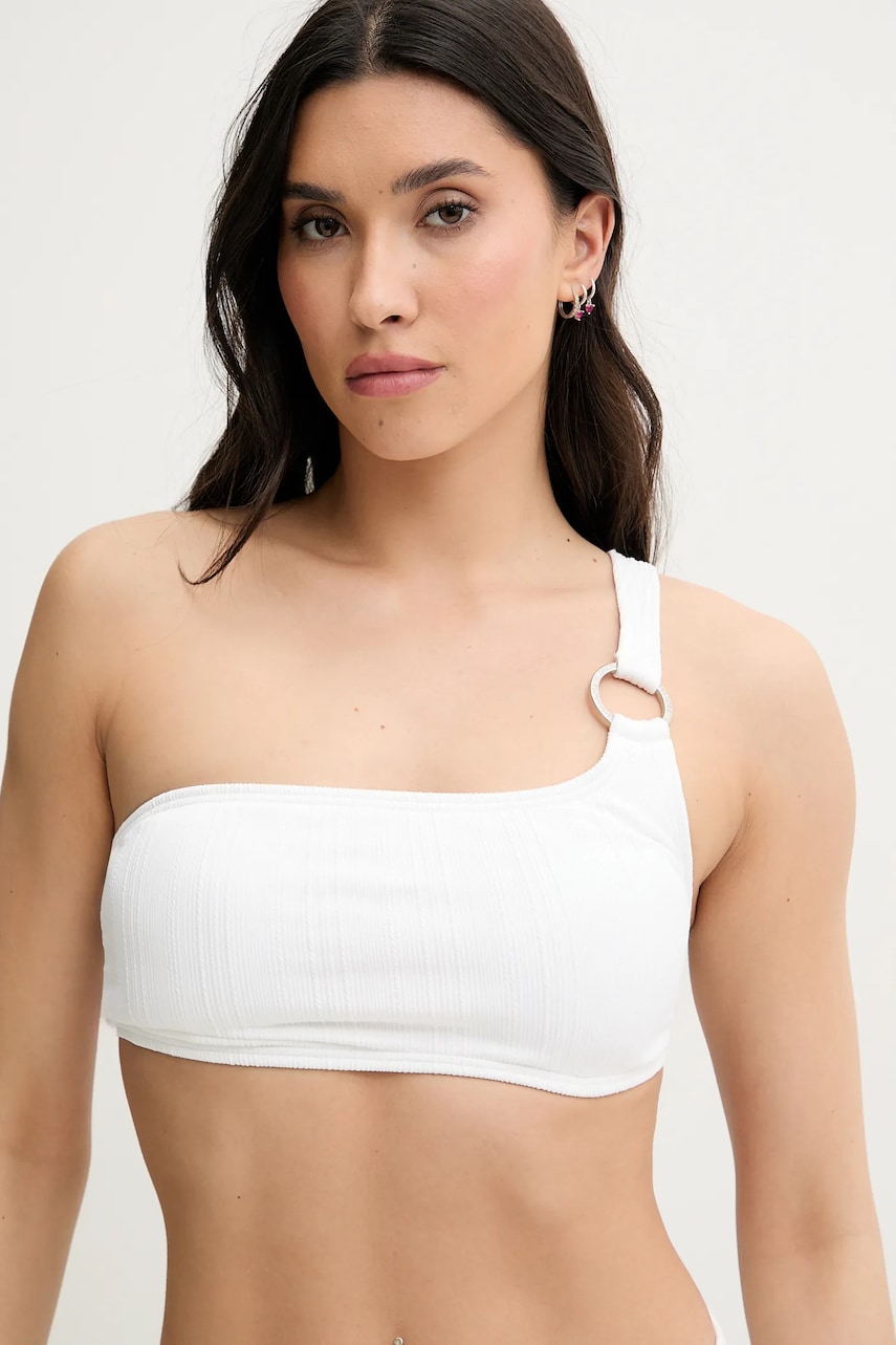 MICHAEL Michael Kors sutien de baie culoarea alb, cupa usor rigidizata, MM62140 MICHAEL Michael Kors sutien de baie culoarea alb, cupa usor rigidizata, MM62140