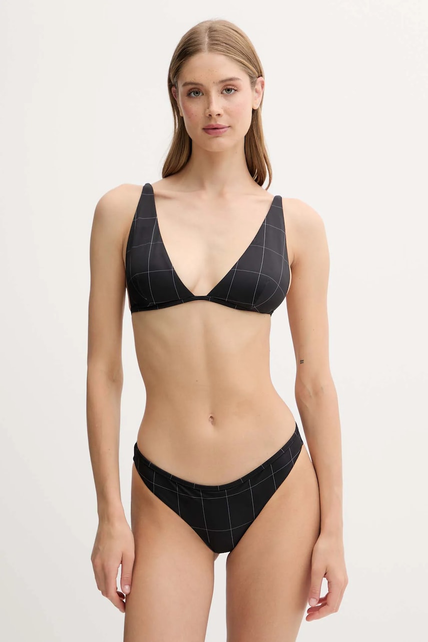 EA7 Emporio Armani costum de baie din doua piese culoarea negru, cupa usor rigidizata, AF15589.7W000286