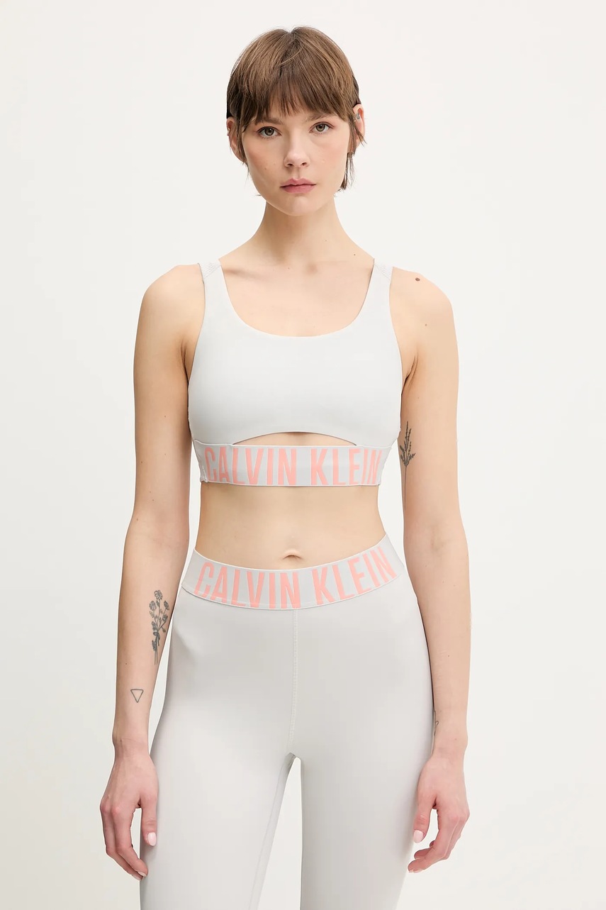 

Спортен сутиен Calvin Klein Performance в сиво LVGWS5K149, Сив
