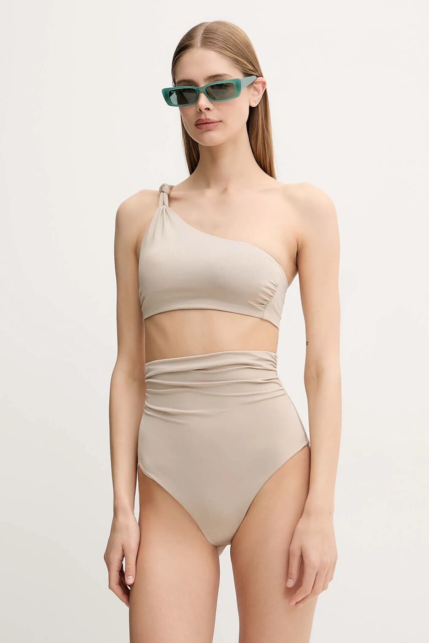 Купальный бюстгальтер Max Mara Beachwear цвет бежевый слегка упрочнённая чашечка 2516821019600 Купальный бюстгальтер Max Mara Beachwear цвет бежевый слегка упрочнённая чашечка 2516821019600