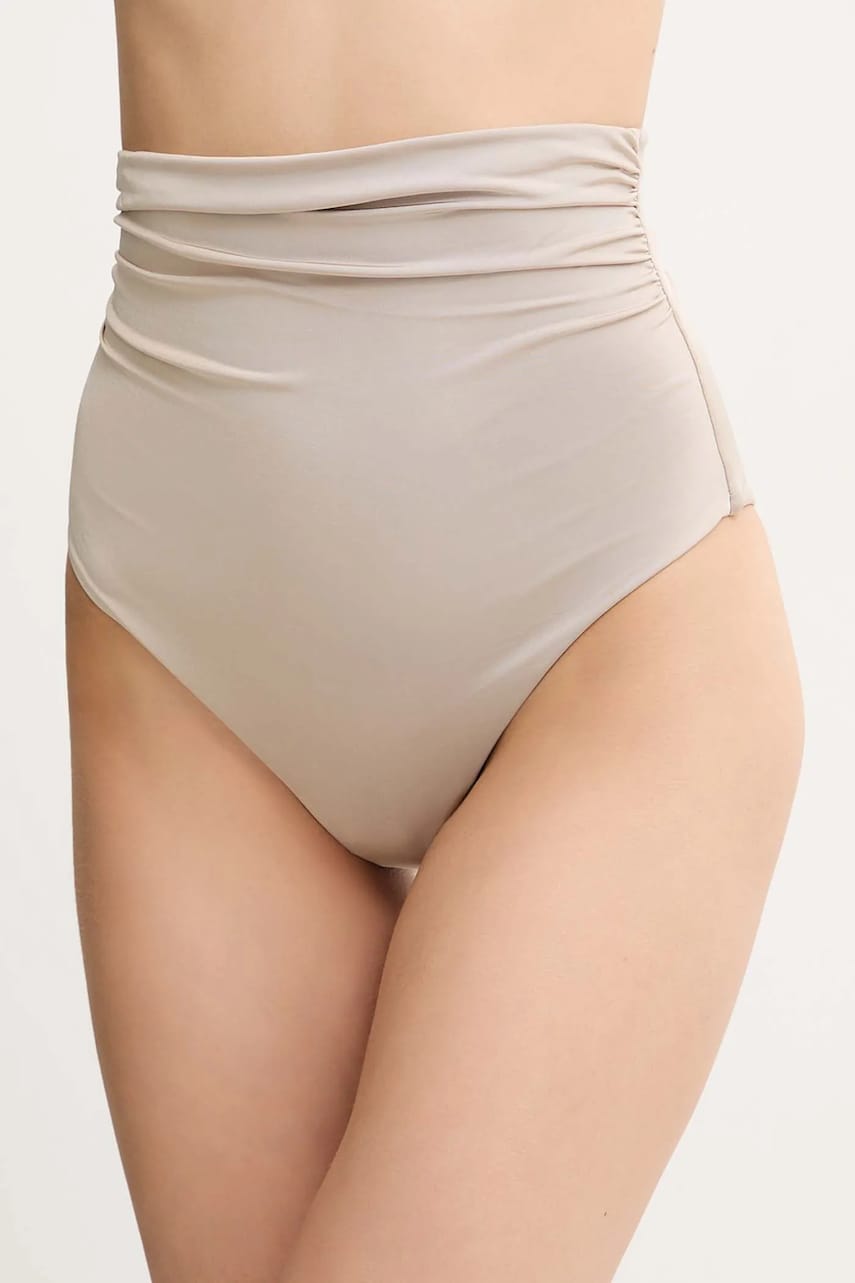 Max Mara Beachwear chiloți de baie culoarea bej, 2516821029600 Max Mara Beachwear chiloți de baie culoarea bej, 2516821029600