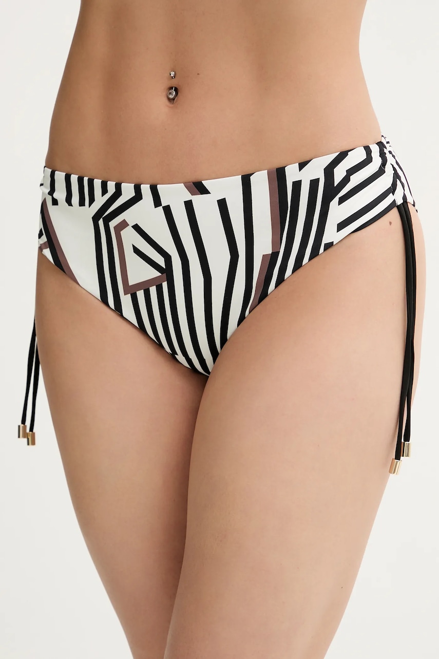 Max Mara Beachwear chiloți de baie culoarea bej, 2516821179600 Max Mara Beachwear chiloți de baie culoarea bej, 2516821179600