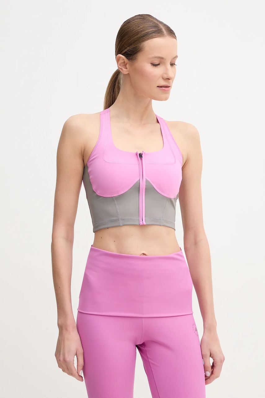adidas by Stella McCartney top Two-Tone culoarea violet, JP3172