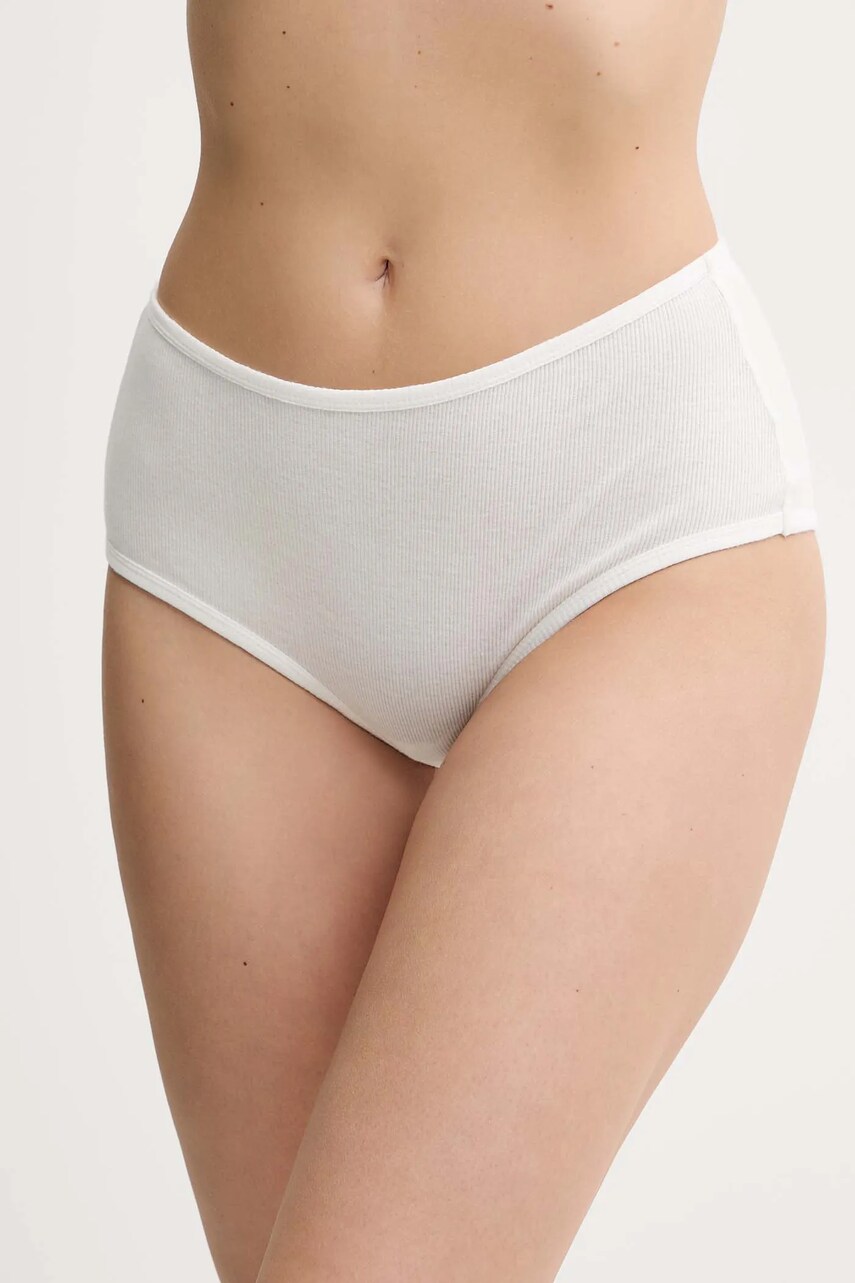 American Vintage slip din bumbac culoarea alb, SUL00AE25
