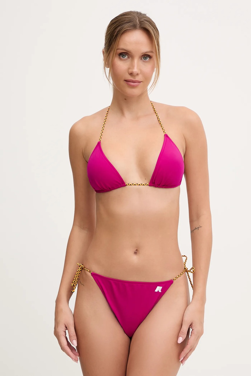 K-Way costum de baie din două piese culoarea roz, cupa moale, K8134FW
