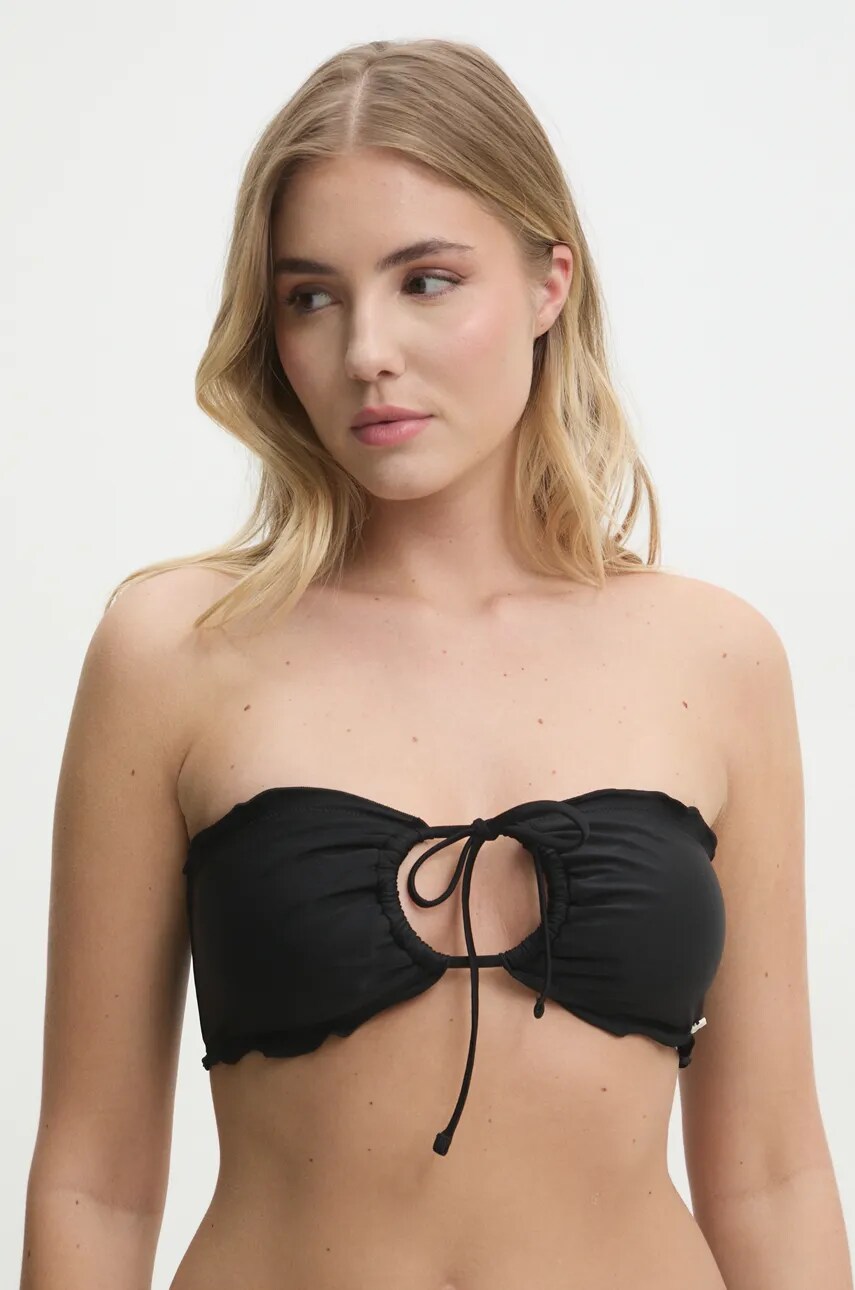 HUGO sutien de baie culoarea negru, cupa usor rigidizata, 50540235