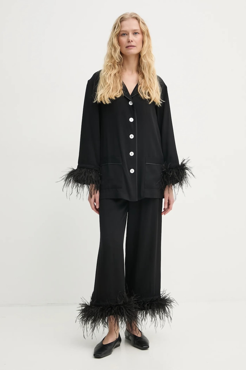 The Sleeper pijama femei, culoarea negru, SH2102P The Sleeper pijama femei, culoarea negru, SH2102P