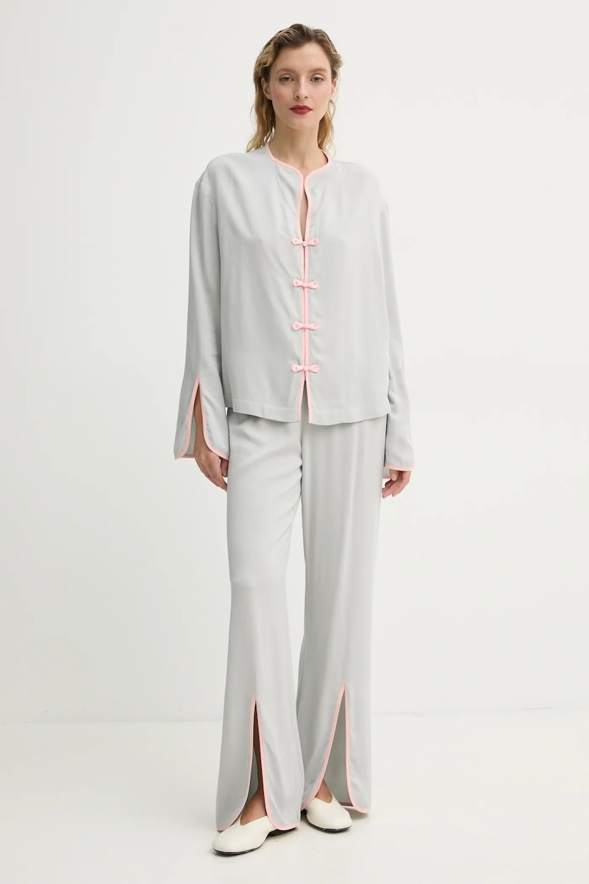 The Sleeper pijama femei, culoarea gri, LSSP03P011M The Sleeper pijama femei, culoarea gri, LSSP03P011M