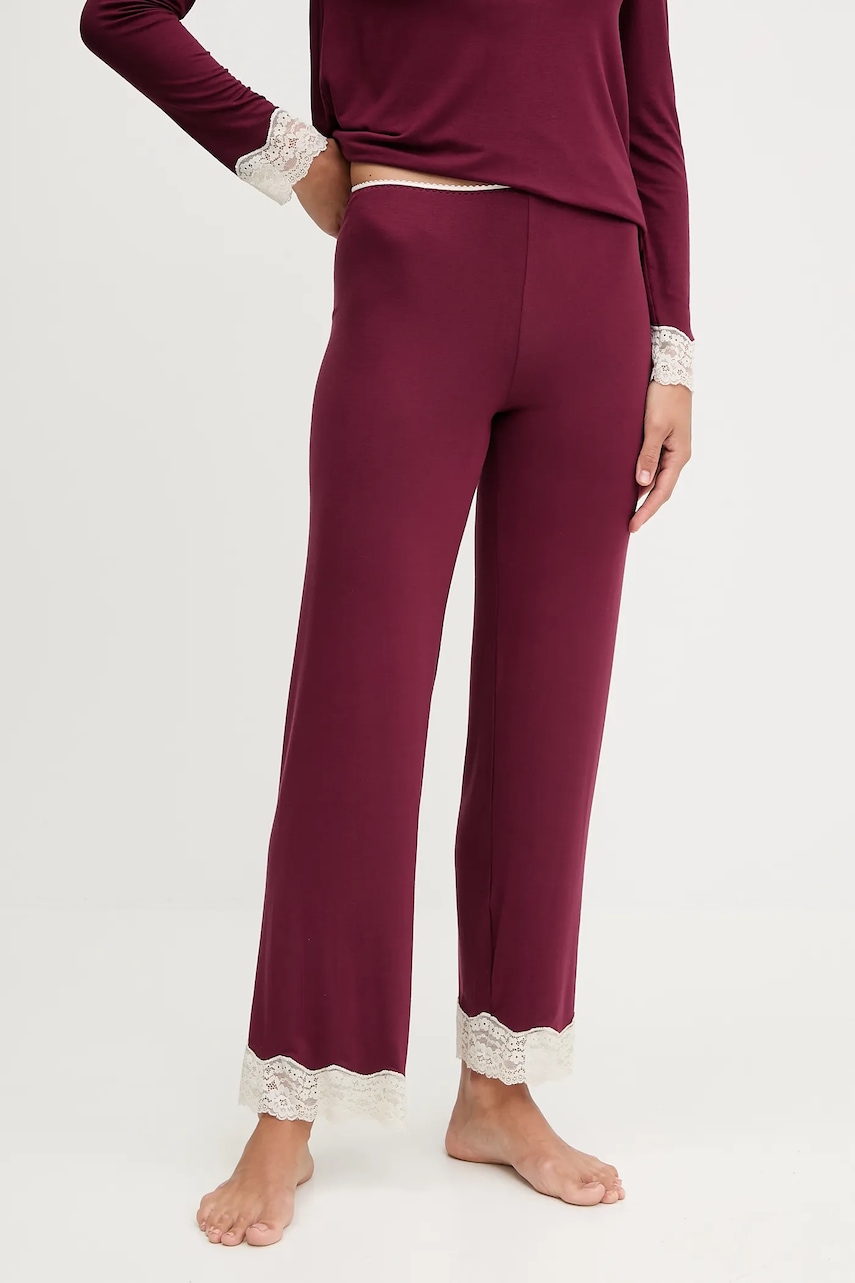 United Colors of Benetton pantaloni de pijama culoarea bleumarin, 3Z123F04A
