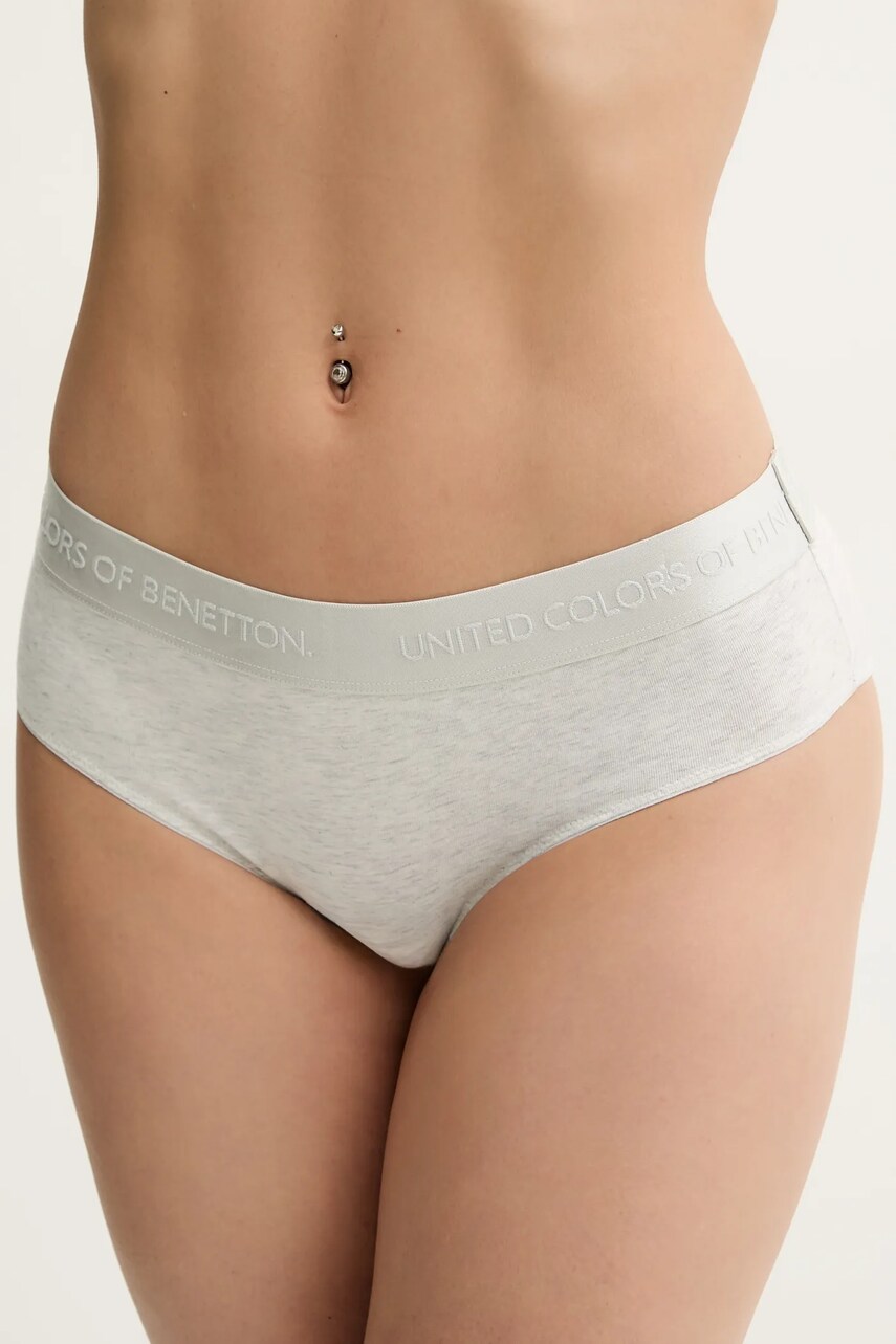United Colors of Benetton chiloți culoarea gri, 3OP81S01L