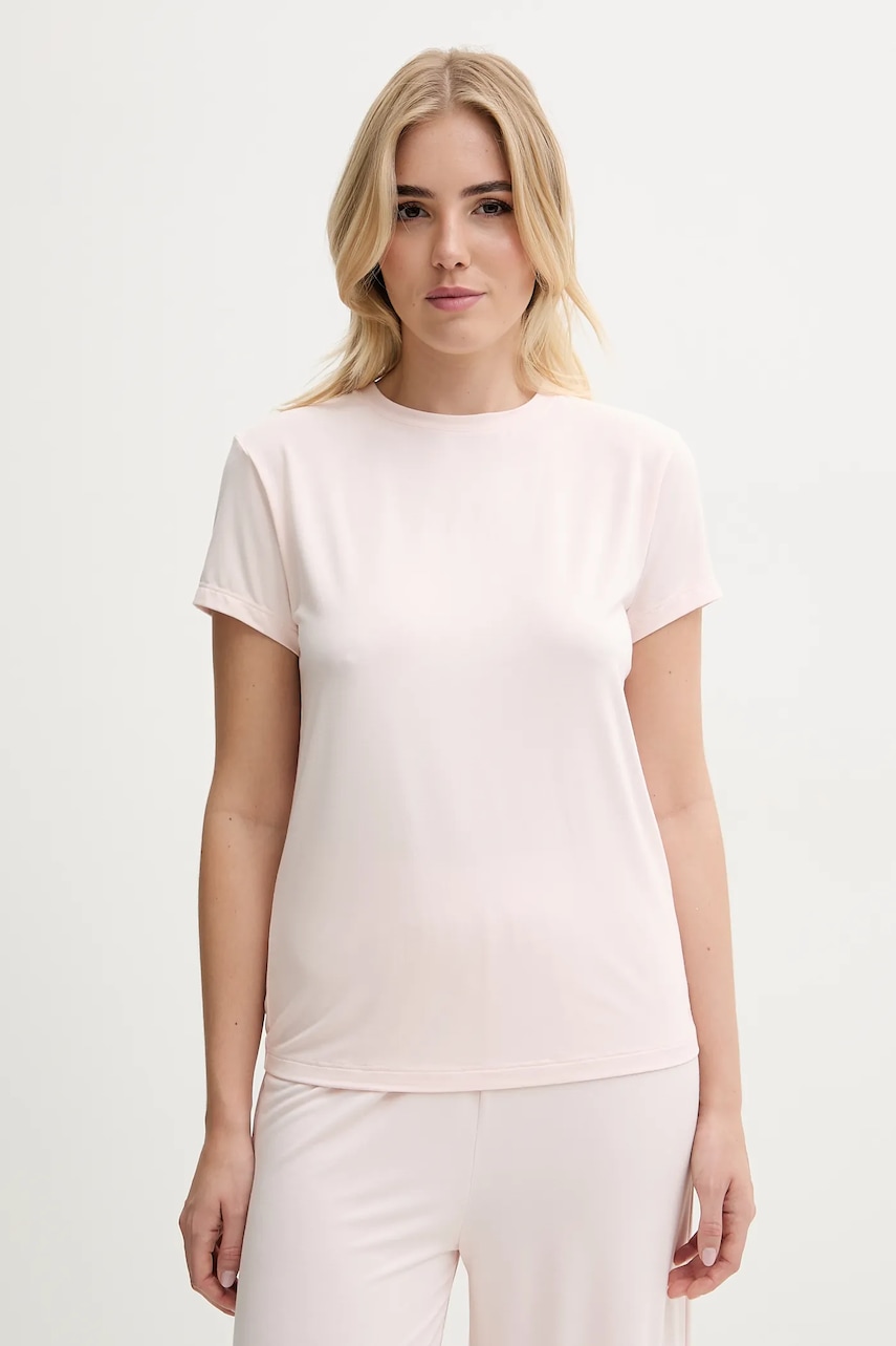 BOSS tricou lounge culoarea roz, 50543334