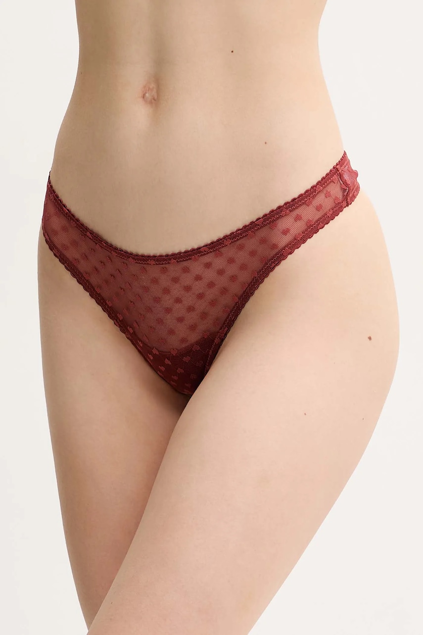 Samsoe Samsoe tanga SAVIOLET culoarea bordo, F25100173